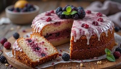 طرز تهیه کیک شاه توت با 2 روش متفاوت