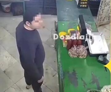دزدی از میوه فروشی+فیلم