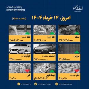 اینفوگرافیک / امروز ۱۲ خرداد قیمت‌ها چقدر است؟