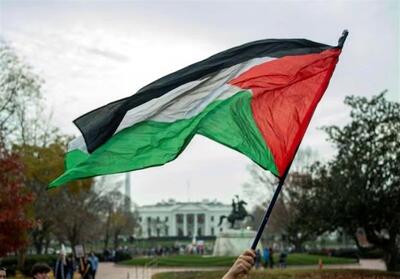 معترضین حامی فلسطین سخنرانی وزیر آمریکایی را برهم زدند
