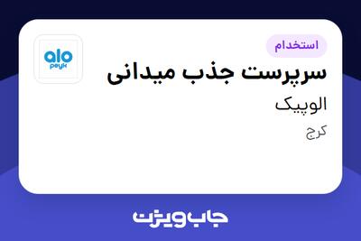 استخدام سرپرست جذب میدانی در الوپیک