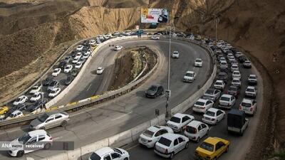 ترافیک در محورهای کرج-چالوس و آزادراه تهران-شمال روان است