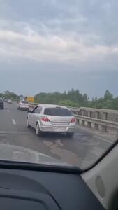فیلم رانندگی دختر بچه در بزرگراه ریازان