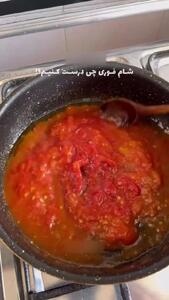 پاستا گوجه، پاستایی خوش رنگ و فوری + فیلم