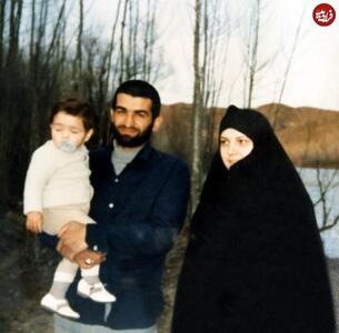 عکس کمتر دیده‌شده از شهید عباس بابایی در کنار همسر و فرزندش | رویداد24
