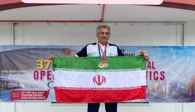 درخشش دونده پیشکسوت گیلانی در رقابت‌های دو و میدانی آسیا