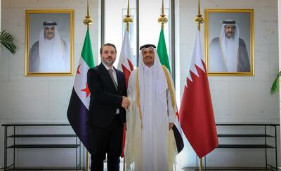 دیدار وزرای خارجه جولانی و قطر