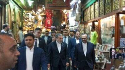 عراقچی از منطقه خان الخلیلی قاهره دیدن کرد