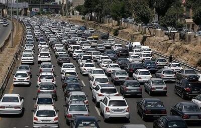 وضعیت ترافیک در آزادراه تهران - شمال در آستانه عید قربان