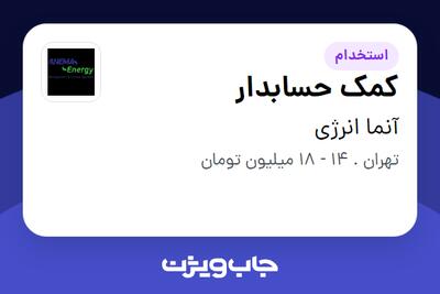 استخدام کمک حسابدار در آنما انرژی