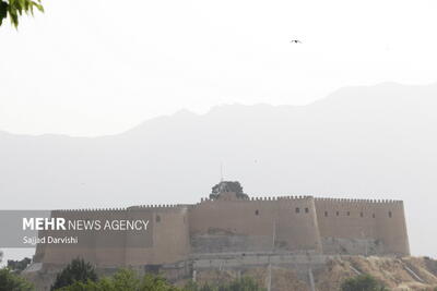نفوذ پدیده گردوغبار به آسمان لرستان