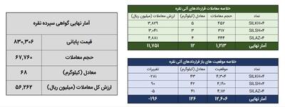 معامله ۸۰ کیلوگرم شمش نقره در بورس کالا
