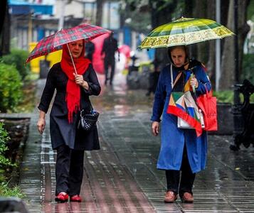 بارش باران و کاهش دما در این مناطق از کشور