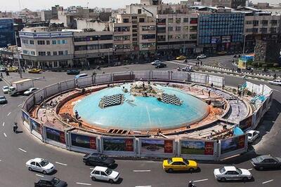 همراهی ماندلا و سنوار با امام خمینی (ره) در دیوارنگاره میدان انقلاب | عکس