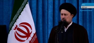 سیدحسن خمینی: هدف دشمنان دور کردن مردم و دلهای نسل های جدید از امام ماست/ انقلاب ما مردمی ترین انقلاب در طول تاریخ بوده است/ برای ملت هیچ چیز به اندازه عزت کلیدی نیست