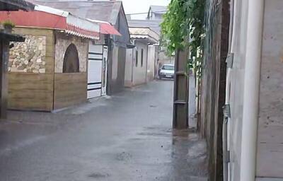 فیلم/ رگبار شدید باران در رشت