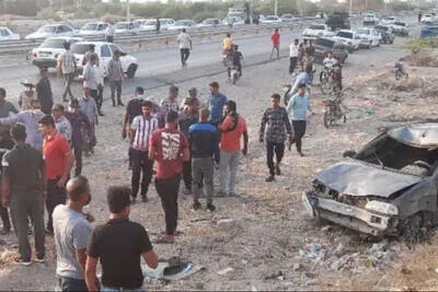 برخورد مرگبار 2 خودرو در محور میناب - جاسک/تعداد کشته ها