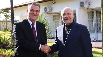 وزیر کشاورزی برزیل با قالیباف دیدار کرد/ کاشت نهال دوستی در سفارت ایران در برازیلیا