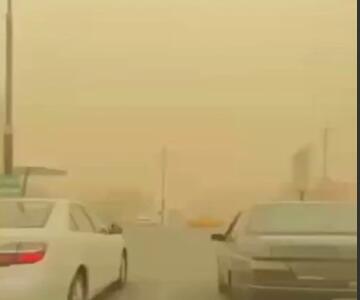 طوفان گرد و غبار در کربلا