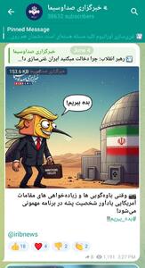 عکس/صداوسیما با کپی‌برداری از پشه چهره ترامپ را نقاشی کرد | اقتصاد24