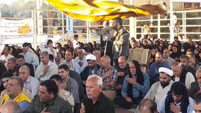 فیلم | آیین دعای عرفه در دروازه کربلا