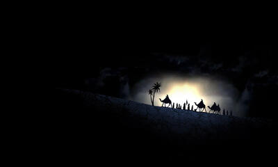 کاروان نمادین امام حسین(ع) در نطنز به حرکت درآمد 