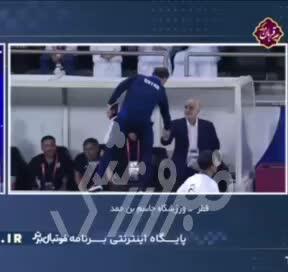 خوشامدگویی جالب سرمربی تیم ملی قطر به امیر قلعه‌نویی