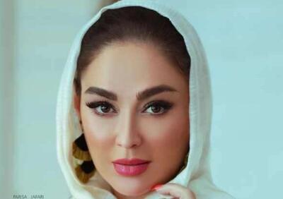 عکس عروسکی الهام حمیدی و همسرش با چهره ای متفاوت