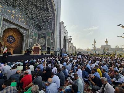 فیلم/ دعای پرفیض عرفه در حرم مطهر رضوی