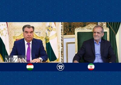 تاکید روسای جمهور ایران و تاجیکستان  بر تحکیم مناسبات راهبردی و  توسعه همکاری‌ها