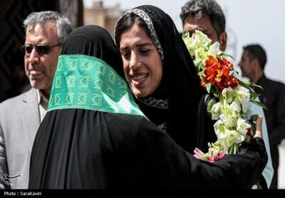 استقبال از قهرمان دوومیدانی آسیا در حرم هلال بن علی+تصاویر - تسنیم