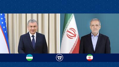 تأکید روسای جمهور ایران و ازبکستان بر مسئولیت امت اسلامی در قبال مردم غزه