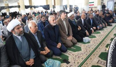 پیکر آیت‌الله حجتی در هرسین تشییع شد+عکس