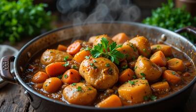 طرز تهیه خوراک راگو مرغ برای 4 نفر