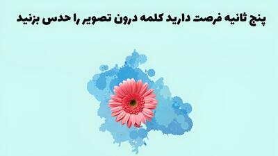 تست هوش: فقط 5 ثانیه فرصت دارید کلمه درون تصویر را درست حدس بزنید!