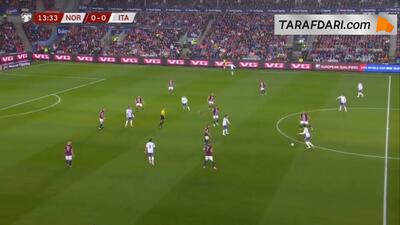 گل الکساندر سورلوت به ایتالیا (نروژ 1-0 ایتالیا) - پارس فوتبال