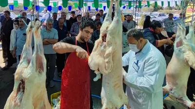 توزیع ۱۵ هزار کیلو گوشت قربانی میان نیازمندان ایلامی