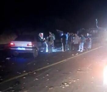 مرگ زن و مرد جوان در تصادف محور داوران رفسنجان/ ۵ نفر مصدوم‌ شدند
