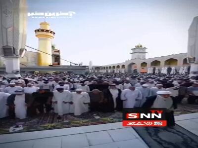 اقامه نماز عید قربان در حرم امیرالمومنین(علیه‌السلام)