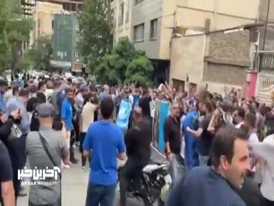 ویدیویی دیگر از تجمع اعتراضی هواداران استقلال