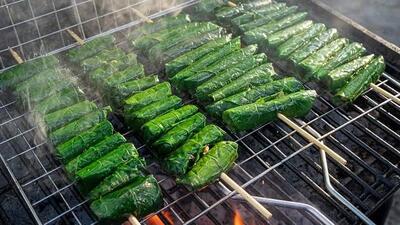 طرز تهیه کباب با برگ مو؛ طعمی خانگی و متفاوت