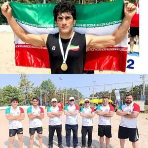 کسب نشان طلای کشتی گیر لرستانی در مسابقات ساحلی کارگری جهان
