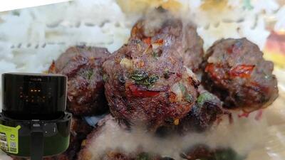 طرز تهیه کوفته در سرخ کن بدون روغن