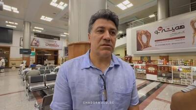 گفت‌وگو با محمد نوازی بعد از آئین کلنگ‌زنی ورزشگاه چادرملو اردکان