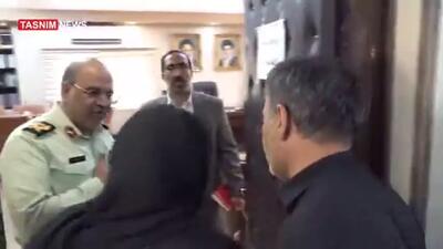 حضور خانواده مرحومه الهه حسین‌نژاد در پلیس آگاهی تهران