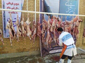 توزیع ۱۵ هزار کیلو گوشت بین نیازمندان ایلام