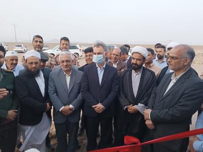 آئین افتتاح و بهره برداری از تأسیسات آبرسانی در خواف