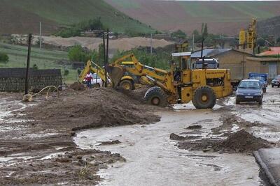 سیل در روستاهای منطقۀ هوراند آذربایجان‌شرقی