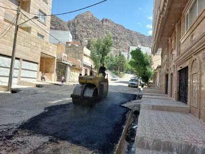هفت هزار تن آسفالت برای بهسازی معابر خرم‌آباد استفاده شد