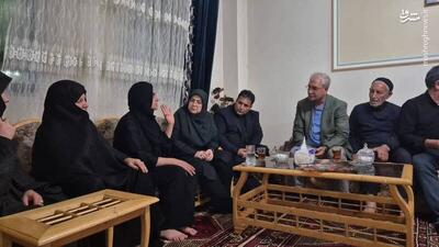 عکس/ حضور نمایندگان دولت در منزل مرحومه  الهه حسین‌نژاد